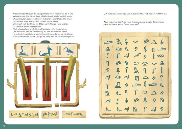 Produktbild Escape! Das Abenteuer-Game-Buch: Der Fluch des Pharao (Deutsch, Mattia Crivellini, Clarissa Corradin, 2023)