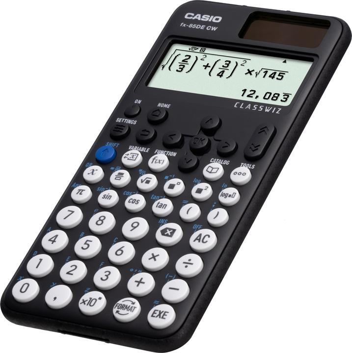 Image du produit Casio FX-85DE CW (Cellules solaires, Piles)