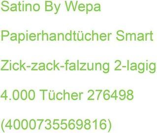 Produktbild Wepa Satino by Papierhandtücher smart ZickZackFalzung 2lagig 4.000 Tücher (1 x)