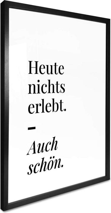Produktbild Trenddeko Heute nichts erlebt (100 x 120 cm)