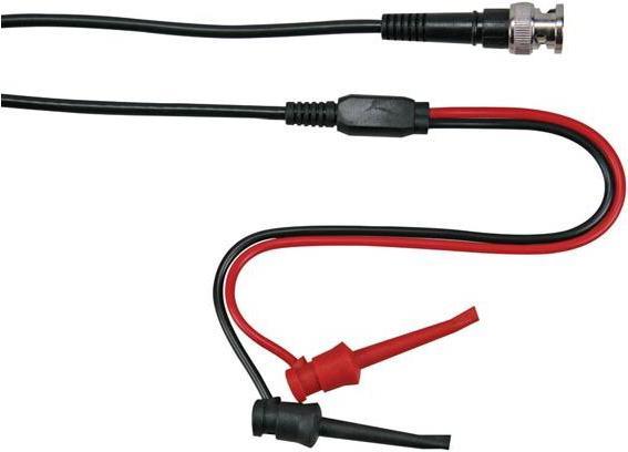 Produktbild Velleman KOAXKABEL 1m - BNC-STECKER + 2 MINI-KLEMMPRÜFSPITZEN