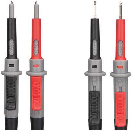 Image du produit Velleman JEU DE CORDONS DE MESURE EN PVC, CAT IV - 10A - 2mm/4mm - LONGUEUR 100 cm