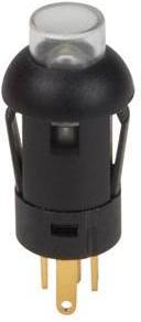Produktbild Auction MINI-DRUCKTASTER - RUND - SPST AUS-(EIN) - 1P - MIT KABELN - GRÜNE LED