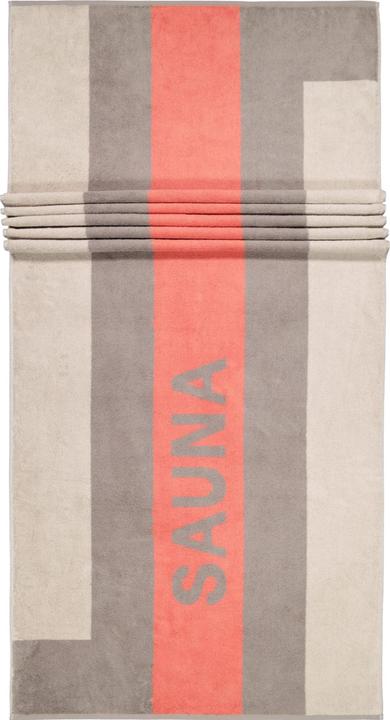 Cawö Serviette de sauna Sauna 80 x 200 cm, sable, caractéristiques (80 x 200 cm)