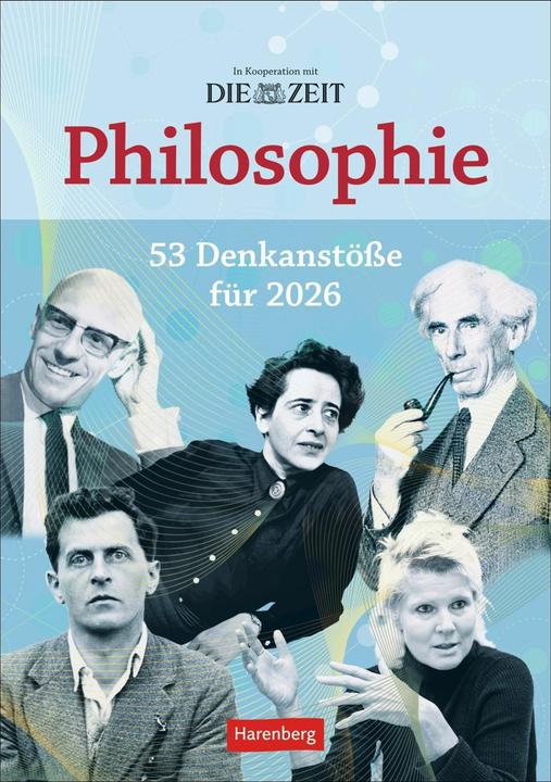 Actual product image Harenberg DIE ZEIT Philosophie Wochen-Kulturkalender 2026 - 53 Denkanstösse für 2026 (German)