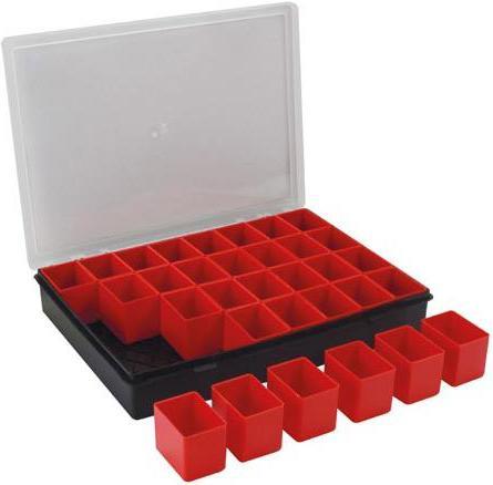Velleman - Boîte de Rangement - 330 x 247 x 54 mm - 32 Compartiments Amovibles