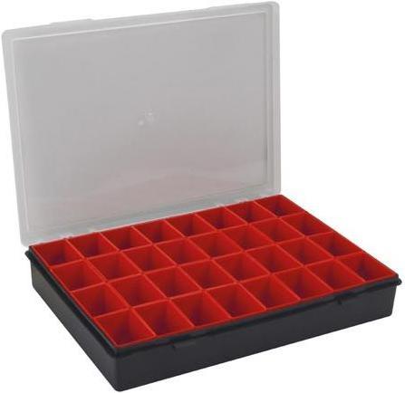 Image du produit Velleman - Boîte de Rangement - 330 x 247 x 54 mm - 32 Compartiments Amovibles