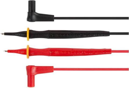 Velleman JEU DE CORDONS DE MESURE EN PVC - CAT III 600 V - 12 A - 18 AWG - LONGUEUR 70 cm