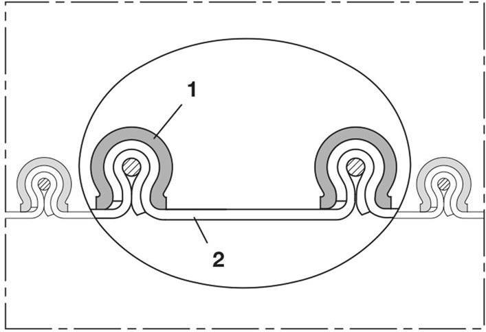 Actual product image Norres PVC clamping profile hose Inner Ø 130 mm Outer Ø 142 mm 6 mm Length 3 m