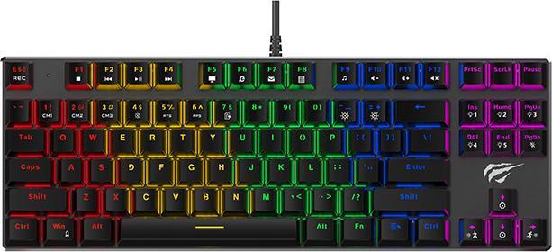 Actual product image Havit KB435L keyboard USB QWERTY Black (Eng. Int., Cable)