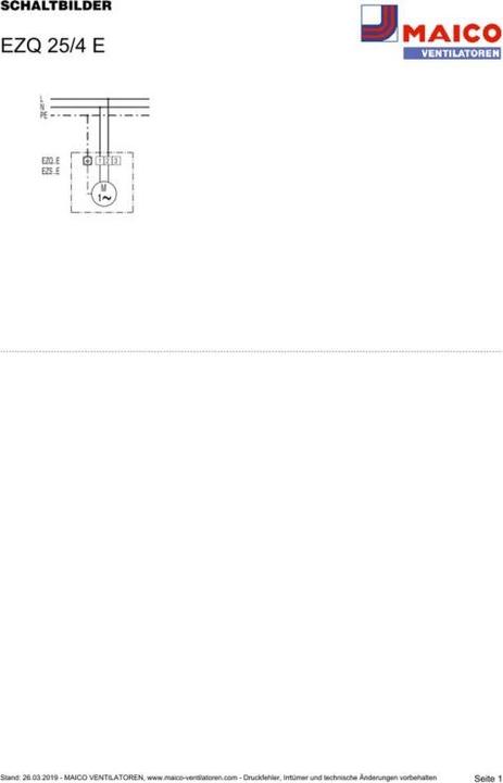 Immagine prodotto Maico Elektroapparate-Fabrik GmbH Ventilatore 800cbm/h 40W IP54 EZQ 25/4 E