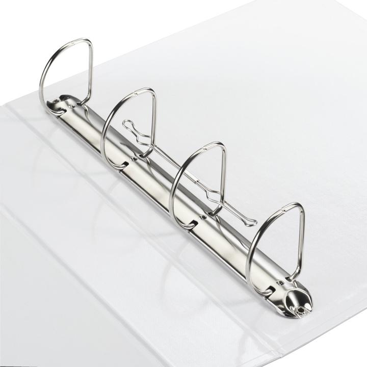 Immagine prodotto Hama Cartella con meccanismo ad anelli 4-D, larghezza dorso 70 mm, con custodia, bianco (70 mm, 1 Pezzo/i)