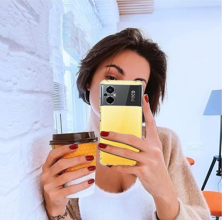 Produktbild Screenguard Xiaomi Poco M5 Hülle Crystal Soft Airbag Bumper (Xiaomi Poco M5)