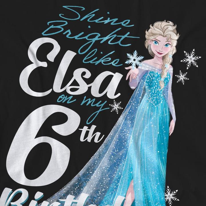 Produktbild Disney Frozen Bright Like Elsa TShirt 6 Geburtstag (L)