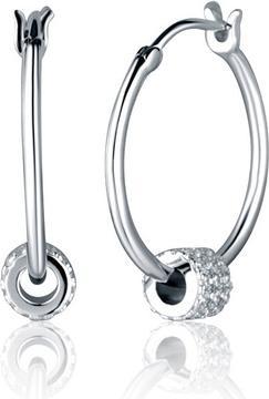 Image du produit JVD - Matching silver hoop earrings 2in1 SVLE2464XK3BI00