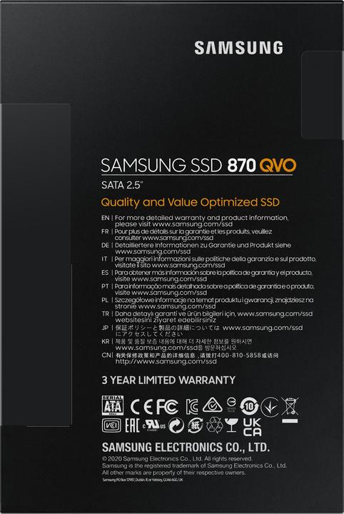 Productafbeelding Samsung 870 QVO (1000 GB, 2.5")