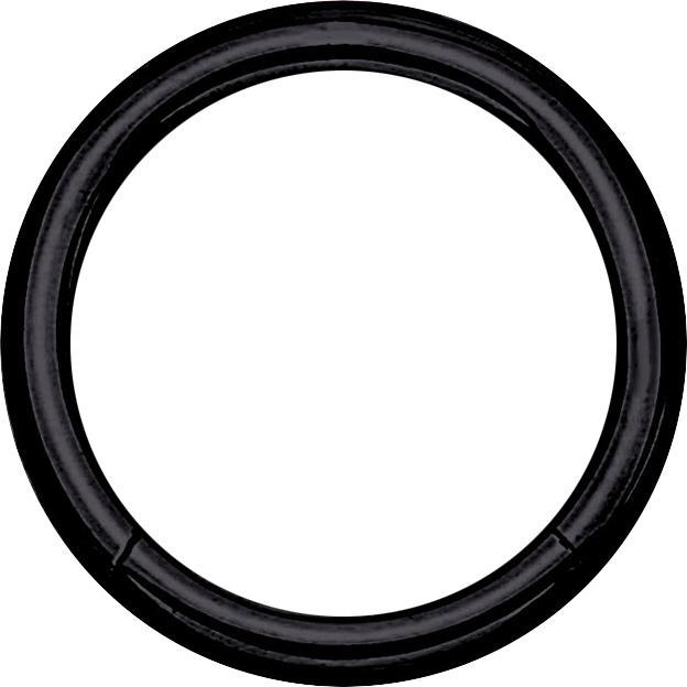 Produktbild Star Piercing Micro Segmentring klappbar schwarz (Titan G23, ohne Messing)