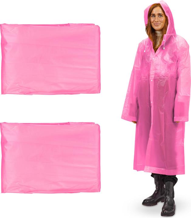 Produktbild Relaxdays 2x Regenmantel (One Size)