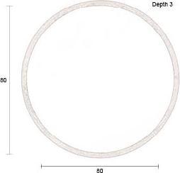 Actual product image Dutchbone Gale Mirror (80 x 80 x 3 cm)
