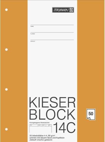 Actual product image Work pad gravel pad perforated DIN A4 blank (A4, Lined, No binding)