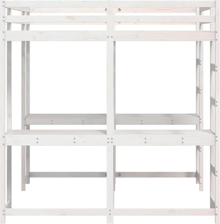 Actual product image VidaXL Loft bed with desk & ladder (160 x 200 cm)