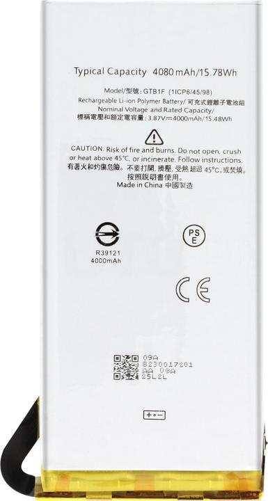 Clappio 4080mAh replacement battery, replaces model GTB1F