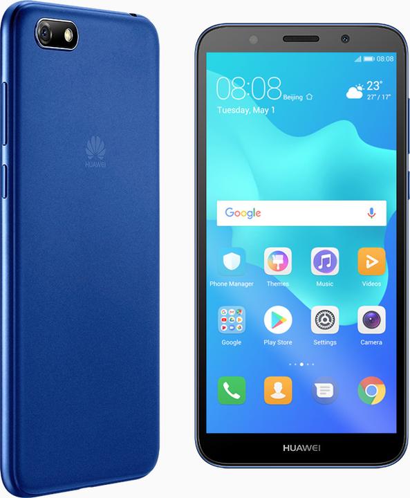 Actual product image Huawei Y5 2018 (16 GB, Blue, 5.45", Dual SIM + SD, 8 Mpx, 4G)
