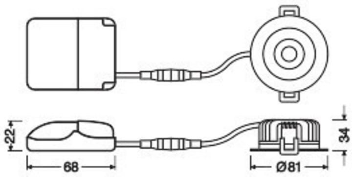 Produktbild Ledvance LED-Einbaustrahler (510 lm)