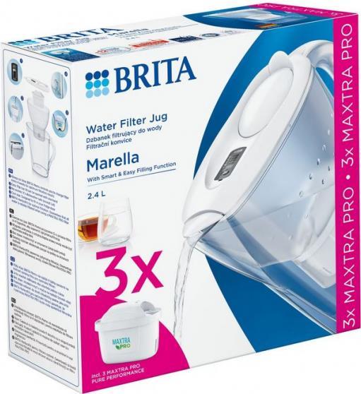Actual product image Brita Marella Biały+ 3 MAXTRA PRO Pure Performance (2.40 l)