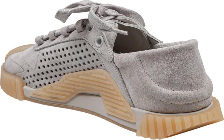 Actual product image Dolce & Gabbana ns1 sneakers in suede color grey (45)