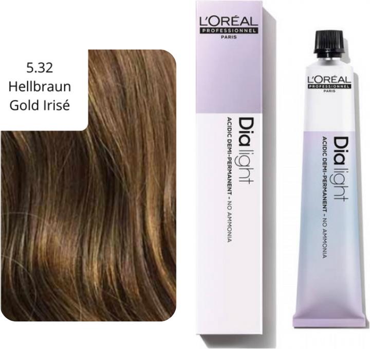 Actual product image L'Oréal Professionnel Slide Light (5.32 light brown gold irise)