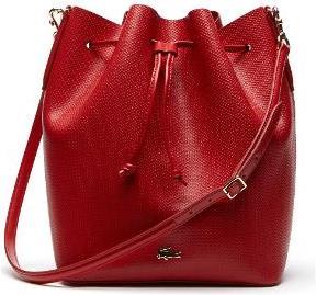 Lacoste Chantaco Leather Bucket Bag
