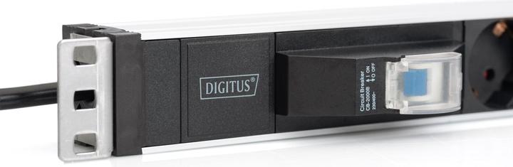 Image du produit Digitus Multiprise en aluminium, 6x avec disjoncteur de protection (6 x, CEE 7/3, 1.80 m)