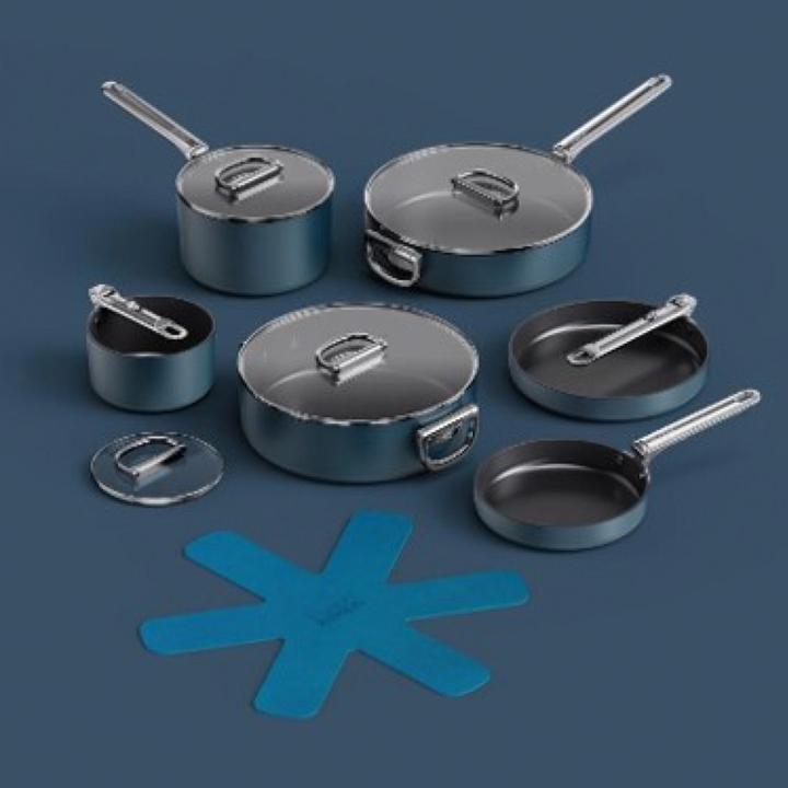 Produktbild Joseph Joseph Space Kochset (28 cm, Pfannenset + Topfset, Aluminium)