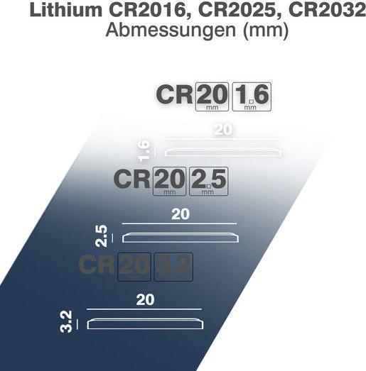 Image du produit Camelion Lithium Mix Set CR2016, CR2025, CR2032 (6 pcs, CR2032, CR2016, CR2025, 210 mAh)