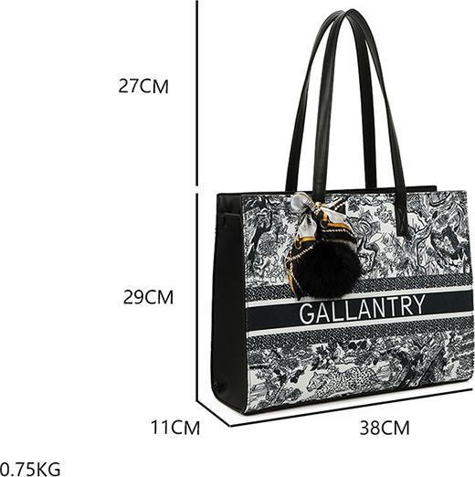 Gallantry Handtasche Cabas Chikle Rigide Bedruckt (5 l)