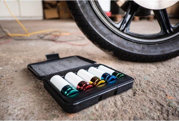 Actual product image Vigor Impact spanner socket set ∙ V2257 ∙ Square12.5 mm (1/2 inch) ∙ Outside Six... (22 mm, 21 mm, 17 mm, 19 mm, 15 mm)