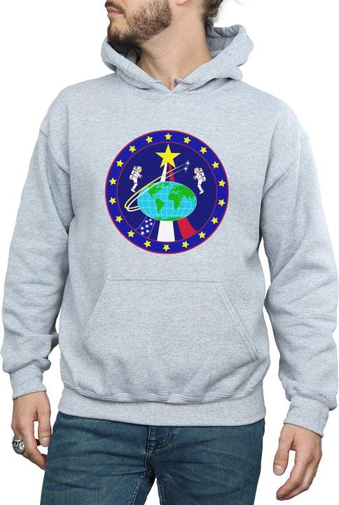 Immagine prodotto Nasa Classic Globe Astronauts Felpa con Cappuccio Uomo (L)