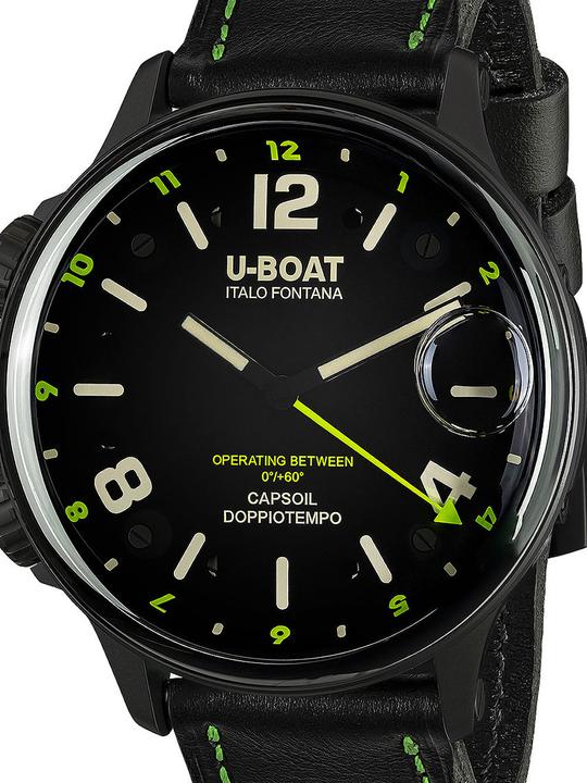 Immagine prodotto U-Boat 9675 Capsoil Doppioempo DLC GMT (Orologio da polso analogico, 55 mm)