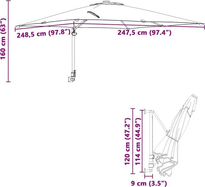 Produktbild VidaXL Terrassenmarkise (2.48 m)