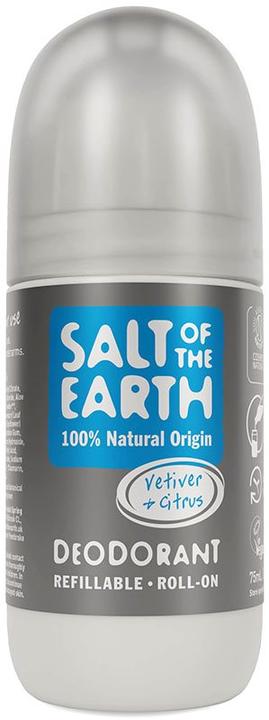 Actual product image Salt Of The Earth Deodorant Vetiver&Citrus roll-on (Roll-on, 75 ml)