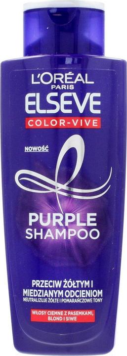 L'Oréal Paris L'Oreal - Elvive Colour Protect Anti-Brassiness Purple Shampoo Hair Shampoo 200Ml (200 ml, Liquid shampoo)