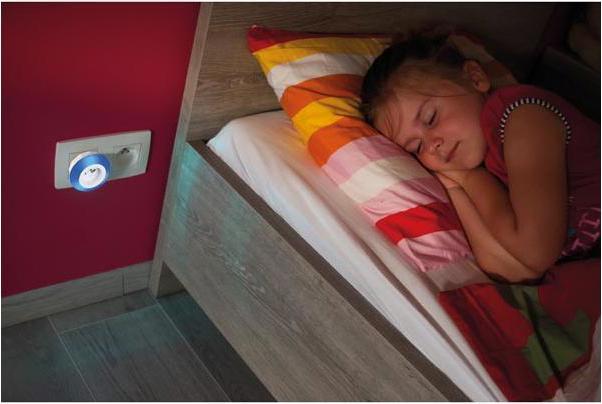 Actual product image Perel LED Night Light With Socket - Pin Earth