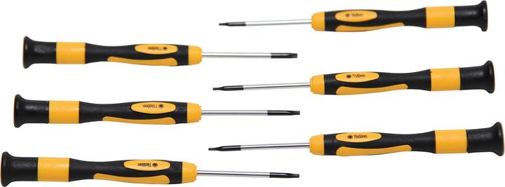 BGS Jeu de tournevis de précision profil en T (pour Torx) 6 pièces (Section en T)