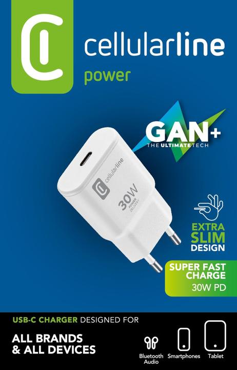 Immagine prodotto Cellularline USB-C GaN Reiselader 30W (30 W)