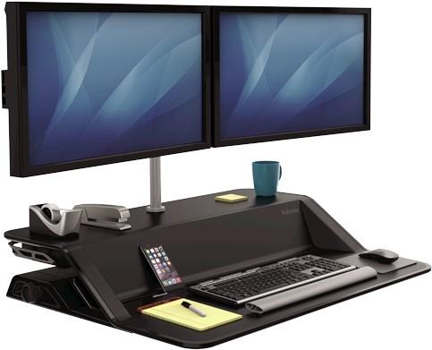 Actual product image Fellowes Double monitor arm Lotus (Table, 27")