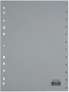 Actual product image Soennecken Number index Use for paper format: DIN A4 Design of tabs: 1-12
