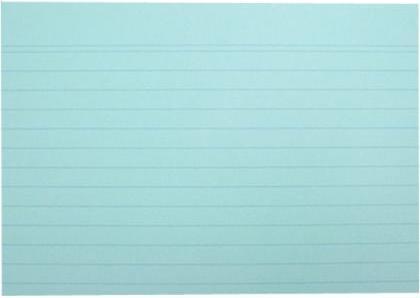 Exacompta Index cards lined blue, 100 (A6, 205 g/m², 100 x)