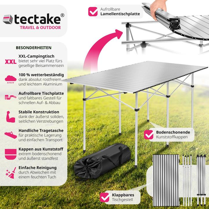 Produktbild tectake Camping Klapptisch