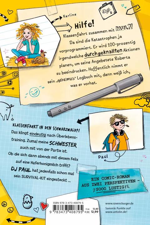 Actual product image Ravensburger Das ungeheimste Tagebuch der Welt! Band 3: Wie mein nerviger Bruder mit auf meine Klassenfahrt ka... (German, Anja Happy, Kristina Nowothnig, Patrick Krause, 2022)